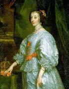 Anthony Van Dyck Princess Henrietta Maria of France, Queen consort of England. This is the first portrait of Henrietta Maria painted oil